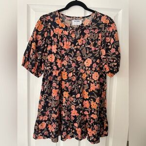 Old Navy kids floral kids dress,  size L (10/12)